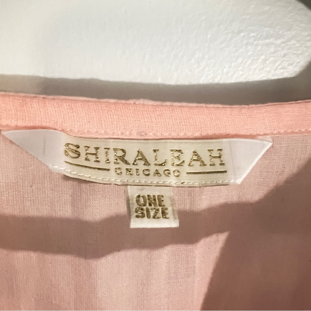 Shiraleah Pink Flutter Sleeve Pom Trim Swim Coverup One Size Boho Beach - Picture 11 of 16